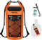 Piscifun Wasserdicht Dry Bag Rucksack Schwimm Dry Rucksack für Wassersport - Angeln Bootfahren Kajak Surfen Rafting Camping Geschenke für Männer und Frauen orange 20L