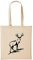 Huuraa Baumwollbeutel Hirsch Geschenk Einkaufstasche Natural 10 Liter Baumwolle Hirsch Accessoire