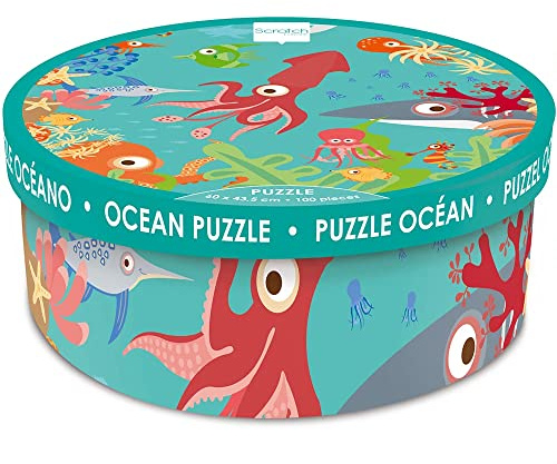 Scratch 276181121 Dam BVBA Puzzle für Kinder ab 5 Jahren, Motiv Ozean, 100 Teile, Multicolor