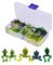 10 Stück Soft Frosch Angelköder, Künstlicher Froschfischköder Köderhakenset Anti Biss Drahtverbinder Angelzubehör Kit