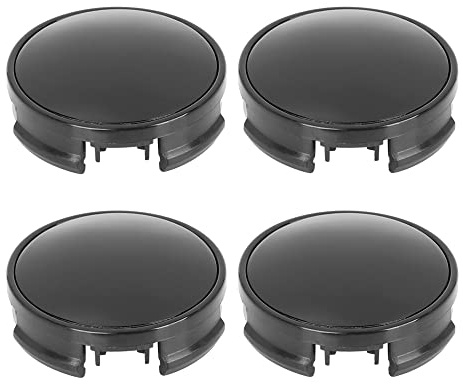 X AUTOHAUX 4 Stück 62 mm 4 Ösen schwarze Auto-Radkappen Nabenabdeckung | Autorad, Radkappe, 62 mm