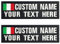 Toppe con nome bandiera ricamate personalizzate, toppa personalizzata con nome da motociclista militare per giubbotti uniformi o giubbotti, targhette con nome - patch/10x2,54cm
