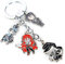Vophifo Schlüsselanhänger mit 4Chibi Figuren Anime für Black Butler Fans