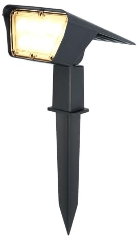 HOFTRONIC - Solar Gartenstrahler Odessa Superhell 300 Lumen IP65 Wasserdicht 3000K LED Solarlampen für Außen Solarleuchte mit Erdspieß Solar Strahler Wintersolar Solarpanel Warmweiß