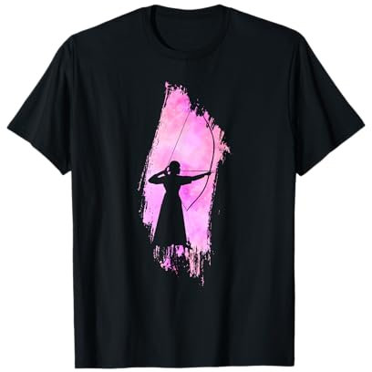 Kyudo Yumi Bogen Silhouette Japanisches Bogenschießen T-Shirt