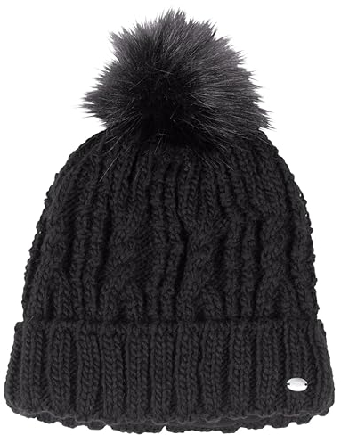 PIKEUR Damen Mütze mit Fell-Imitat-Bommel Herbst/Winter 2021