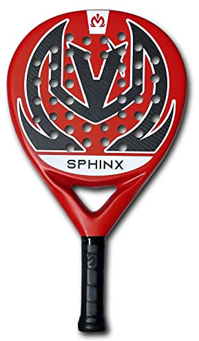 MYTHOS ITALIA Racchetta Padel SPHINX Telaio di Carbonio Pala Paddle Forma Goccia Ibrida Unisex Adulto Taglia Unica