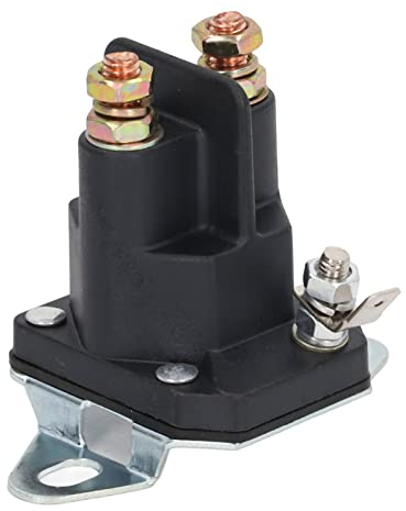 TOPINCN Relè a Solenoide di Avviamento del Motore a 3 Poli 12 V 435097 Relè a Solenoide per MTD 109946 146154 T1200 Relè a Solenoide per Tosaerba