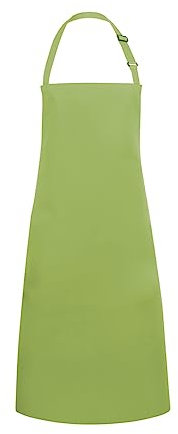 Karlowsky BLS 4 PURE Latzschürze BASIC mit Schnalle, 65% Polyester/35% Baumwolle, Limette, Einheitsgröße