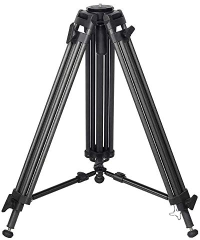 JUSINO DK-1501C Karbon Profi-Videostativ Max. Höhe 150cm - Bis zu 15kg belastbar - Inkl. Transporttasche