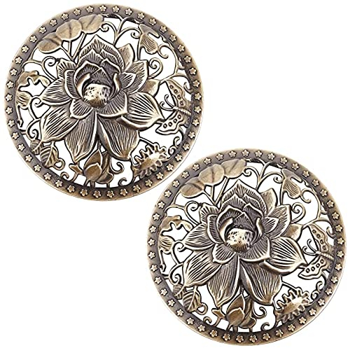GORGECRAFT 2St Kerzenabdeckung Topper Lotus Duftkerzen Abdeckung Bronzeblumen Deckel Glaskerzen Bronzelegierung Kerzendeckel Glasschirmhüllen Zubehör Zum Gleichmäßigen Abbrennen Für Glaskerzen