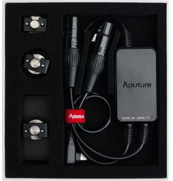 Aputure USB Typ-C Extension DMX Adapter Kit mit Standard 5-Pin Input/Output Schnittstelle und USB-C Ladeanschluss