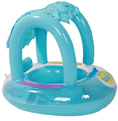 Sloane Piscine pour bébés,Piscine pour Nouveau-né sans retournement avec Protection Solaire UPF50+ | Flotteur Gonflable pour Tout-Petits avec accoudoir sécurité, Jouets