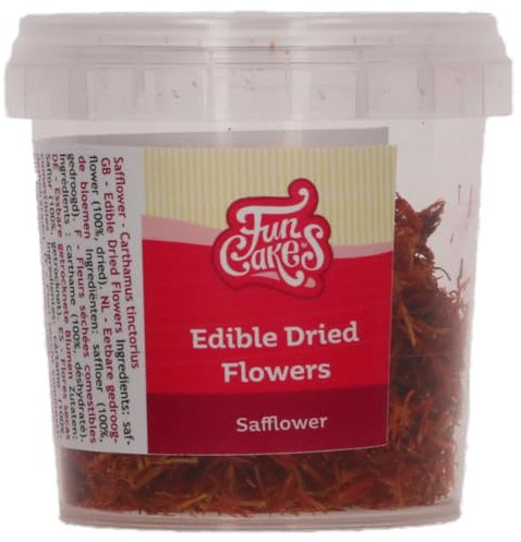 FunCakes Flores Secas Comestibles Cártamo: Listo para usar en la decoración de tartas, perfecto para tartas de cumpleaños y bodas, cupcakes y mucho más, 5g