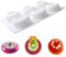 XCSJ Moule Forme Demi-Sphères 6 Cavités 3D Silicone Moule à Gâteau Moule a Entremet Silicone Mousse Moule Dome Moule Demi-Sphère Moule Boule Chocolat Ronde Pour Chocolat, Mousse, Desserts,Pudding