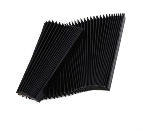 Fresatrice flessibile protettiva soffietto a fisarmonica piatta, strumento di copertura per macchina utensile CNC, panno antipolvere, protegge i macchinari da polvere, olio e acqua (245 mm)