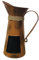 TOPBATHY Dried Flower Container Coffee Pitcher Blackboard for Living and Balcony Decor Rustic Iron Ornament Burnt Orange for Elegant