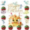 Ephlyn 37pcs Dragon Party Cupcake Toppers - Dragon Birthday Cake Toppers