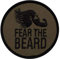 Café Viereck ® Lustiges Bundeswehr Fun Patch Gestickt mit Klett – 7 x 3 cm - Fear the Beard
