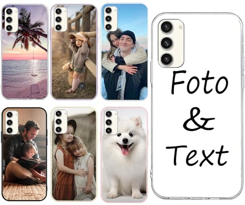 Yuchenrun Personalisierte Handyhülle für Samsung Galaxy A25 5G, Transparent, Silikon, TPU, Universal, Personalisierbar, Schutzhülle, Hülle