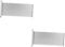 VILLFUL Lot De 2 Étiquettes De Nom De Porte En Aluminium Pour Décoration De Bureau Créative Plaque Vierge À Personnaliser