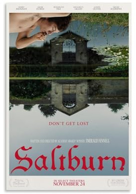 XXueMei Saltburn 1 Filmposter, Vintage-Poster, dekorative Malerei, Leinwand, Wandposter und Kunstdrucke, moderne Heimdekoration, Poster, 20 x 30 cm, ungerahmter Stil
