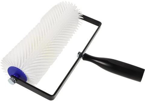 Hoement Entschäumungswalze mit Nagelroller Selbstnivellierende aus Kunststoff Langlebig für Epoxidbodenlack für Selbstverlaufende Bodenbeschichtung