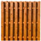 Woodtex Sichtschutzzaun Gartenzaun Bretterzaun Gartenholz Kiefer|180x180x4cm|Bretter12x120mm|honigfarben lasiert|gehobelt gerundete Köpfe|ideal für Garten und Terrassen