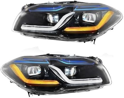 2PCS Car Lights Compatible For BMW F10 LED Headlight Projector Lens 2010-2016 F18 520i 525i 530i F11 Front DRL Turn Signal Auto Accessories(2010-2013 Year,2_NO AFS)