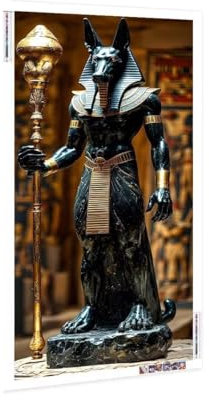Diamond Painting Erwachsene Groß XXL 30x60 cm, Diamond Painting Anubis Diamant Painting Bilder Kinder DIY Diamond Art Stickerei Gem Art Painting Kit for Home Wall Dekorieren, Weiblich Geschenke K-711