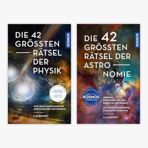 Die 42 größten Rätsel der Physik + Die 42 größten Rätsel der Astronomie + 1 exklusives Postkartenset