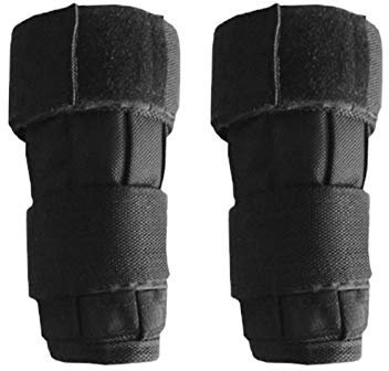 Lot de 2 bandages lestés Oxford lestés à charge maximale de 5/10 kg pour poignet et cheville (vide)