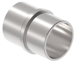Verbindungsstück Rohrverbinder Verbindungsmuffe für Ø 42,4 Rundrohr, Edelstahl V2A Rohr Steckverbindung Fitting Verbinder Edelstahlrohr Balkongeländer Handlauf Treppe Geländer AISI 304