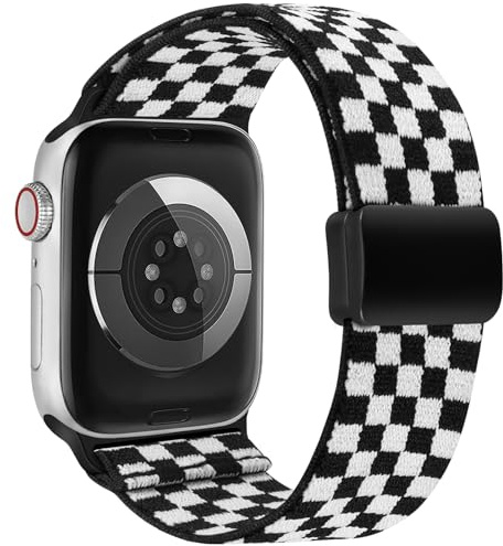 TOYOUTHS Stretchy Loop Strap with Magnetic Clasp Compatible with Apple Watch Straps Women 40mm 38mm 41mm 42mm 44mm 45mm 46mm 49mm, Elastic Nylon Band for iWatch Series 11 10 9 8 7 6 5 4 SE/Ultra 3 2 1