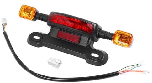 Uxsjakjsd Verbesserte Sichtbarkeit 12V Elektroroller Bremslicht mit Blinker für Nächtliches auf E-Bikes und Rollern