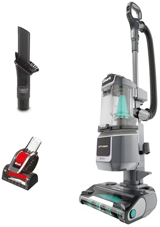 Shark Detect Corded Upright Vacuum Cleaner, Ultra-Powerful Hair Pickup, DuoClean Detect, DirectionDetect, Lift-Away, 600W, 1.2L Capacity, 8m Cord, Pet Power Brush, Crevice Tool (Renewed)