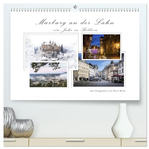 Marburg an der Lahn - ein Jahr in Bildern (hochwertiger Premium Wandkalender 2026 DIN A2 quer), Kunstdruck in Hochglanz: Die Universitätsstadt im Wandel der Jahreszeiten (CALVENDO Orte)