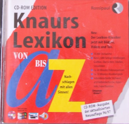 Knaurs Lexikon von A bis Z. CD Case. CD- ROM für Windows ab 3.1/95