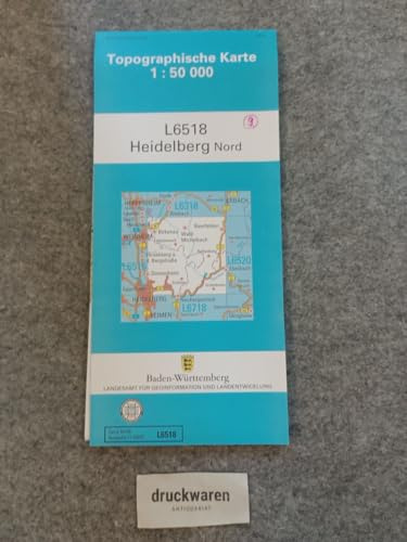 L6518 Heidelberg-Nord: Zivilmilitärische Ausgabe TK50 (Topographische Karte 1:50 000 (TK50))