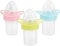 Healifty 3pcs Baby Feeding Bottles Nipple Shape Medicine Dispenser Water Milk Feeder Container with Scale for Baby Infant Toddler