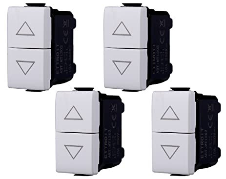 Pulsante Doppio Saliscendi 1P+1P 16A, Compatibile Con Bticino Matix, Da 1 Posto Modulo (4)