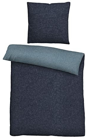 biberna 0840500 Melange-Flanell Bettwäsche