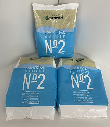 proWIN Dish n´clean Boutique No 2 - Salz für Geschirrspülmaschine - Sparpack 3x2kg -Sonderpreis-