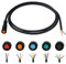 baluoqi Verlängerungskabel 2Pin/3Pin/4Pin/5Pin/6Pin wasserdichter Stecker mit einem einzelnen Stecker DIY Ebike Linie für elektrisches Fahrrad Licht/Ebrake/Anzeige Ebike Teile (3Pin weiblich)