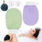 DINNIWIKL CheekyGlo Exfoliating Glove, CheekyGlo Glove, Deep Exfoliating Glove, Reusable Fibre Exfoliating Body Glove, Silky Smooth Skin (2Pcs-D)