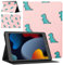 Pnakqil Custodia per Samsung Galaxy Tab A7 2020 10.4 Pollice (SM-T500,T505,T507) Tablet, Ultra Sottile e Leggera Stand Multi-Angoli Antiurto PU Flip Cover TPU in Silicone perTab A7 2020 -Dinosauro