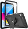 TiMOVO Funda para iPad (A16) 11ª Generación 2025 11 Pulgadas/iPad 10ª Generación 2022 10,9 Pulgadas con Portalápiz, Funda Resistente a Prueba de Golpes, Negro