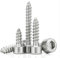 ANGEEK 100 Stück M2 X 8mm selbstschneidende Schraube,2X8 Zylinderschrauben mit Innensechskant, Edelstahl Rundkopf Selbstbohrende Schrauben