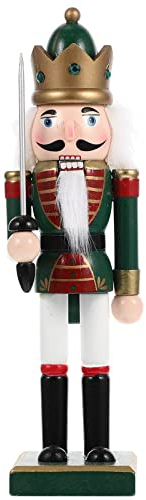 FONDOTIN Nutcracker Ornament Wood Nutcrackers for Xmas Nutcracker Puppets Figures Desktop Nutcracker Nutcrackers Christmas Outdoor Table Decor Holiday Nutcracker Girl Glass Ball Man