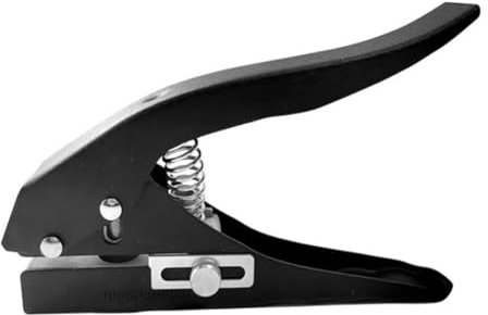 TsoLay Perforatrice de Papier Circulaire de 12 Mm, Perforatrice Ronde à un Seul Trou pour Cartes D'Identité, Cartes en PVC, Badges, Photos, Facile à Utiliser